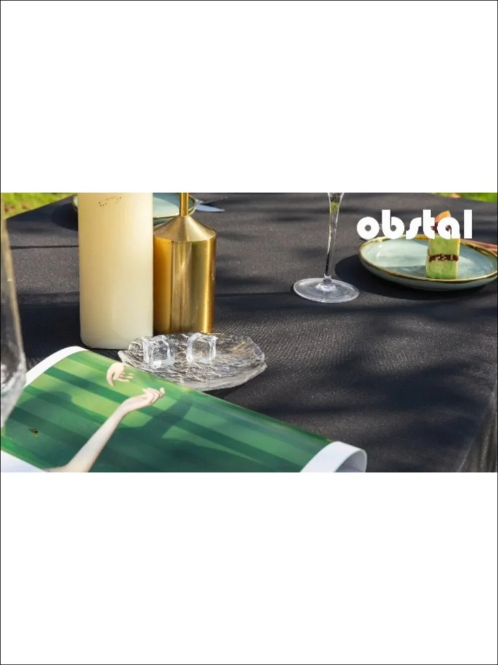 2 Pack Fitted Tablecloths for 6 Foot Rectangle Tables Water Resistant Polyester